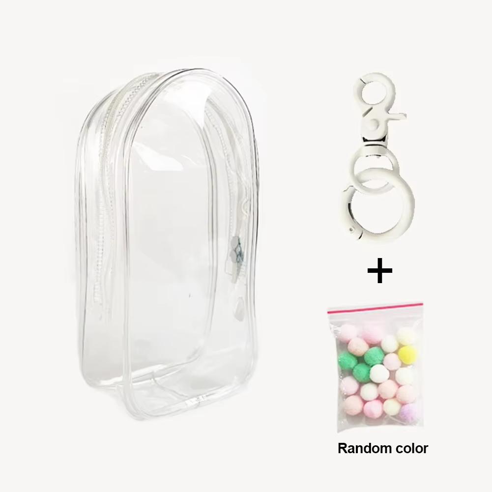 Colorful Pvc Transparent Out Bag Protector Case Organizer Box Keychain Doll Accessories ideal for 17cm Dolls Outdoor Display Bag