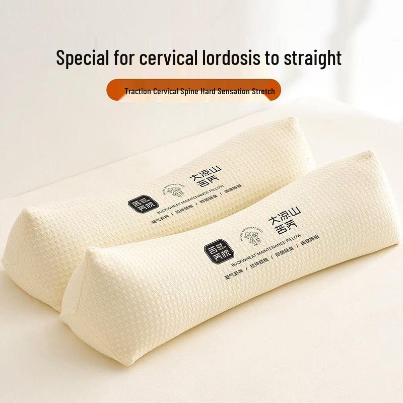 Rhomboid Triangle Buckwheat Hull Cervical Pillow - Adult Neck Support for Home and Office Nap