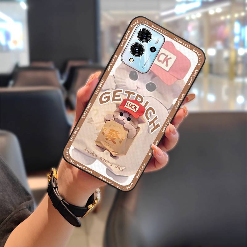Durable Protective Phone Case For ZTE Blade V40 Pro Fashion Design Silicone Couple Phone Pouch Back Cover Shockproof TPU