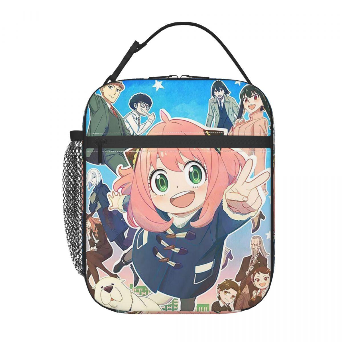 Kawaii Manga Spy X Family Geïsoleerde Lunchtas voor Vrouwen Kantoor Koeltas Thermische Voedselbox Draagbare Lunchboxen Container One Size
