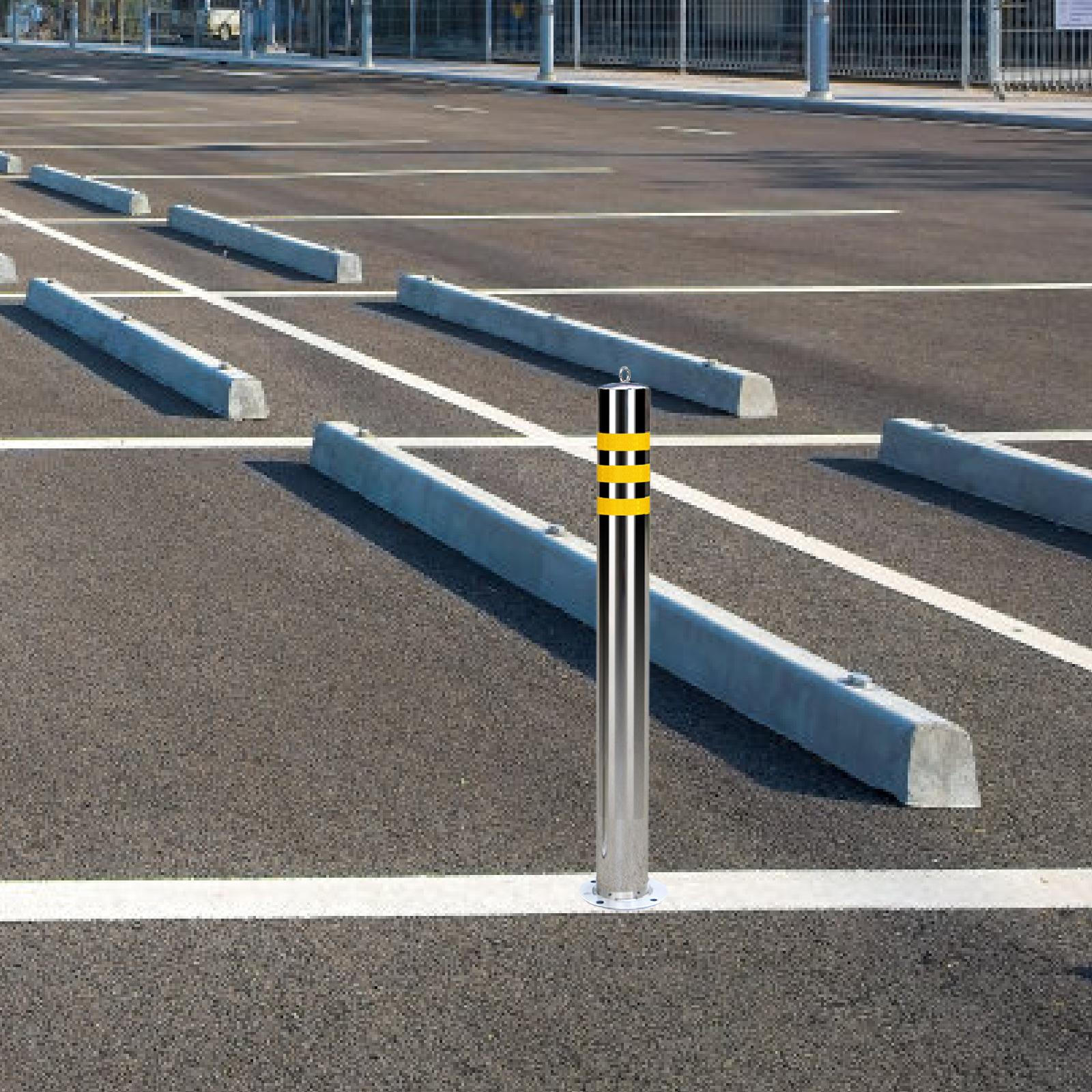 Видимость столбика Парковочный барьер Предупреждающий столбик для промышленных портов Витрина магазина 7.6cmx75cm with Loop