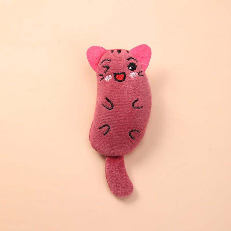 Catnip Plush Thumb Doll: Self-Entertainment Teething Toy, Bite-Resistant for Cats