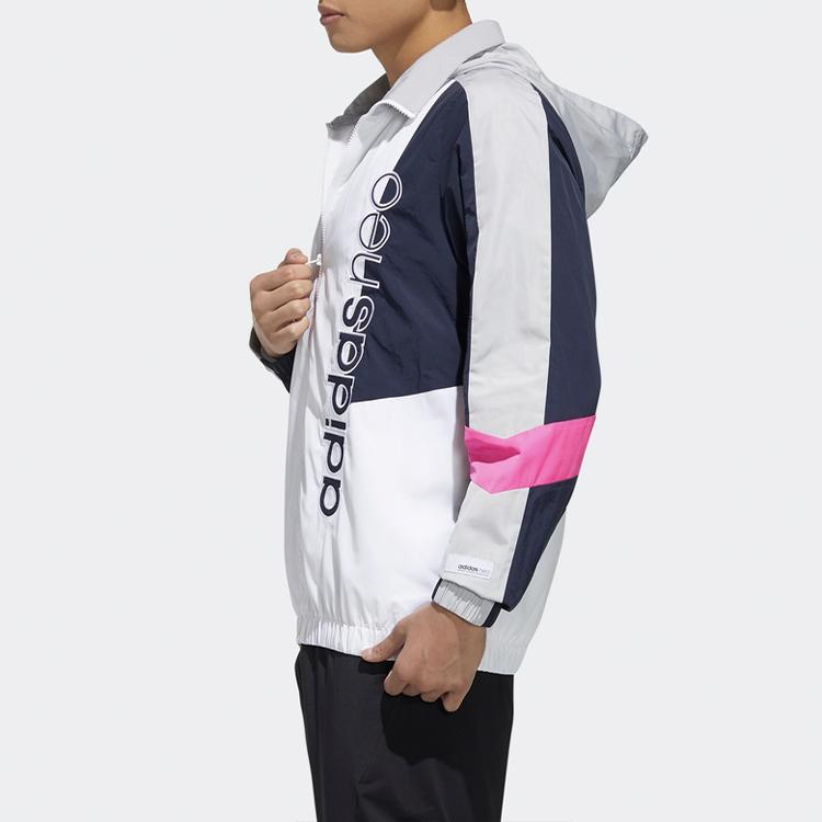 Adidas Neo Loose Fit Sports Hooded Jacket Men Jackets White FN6523