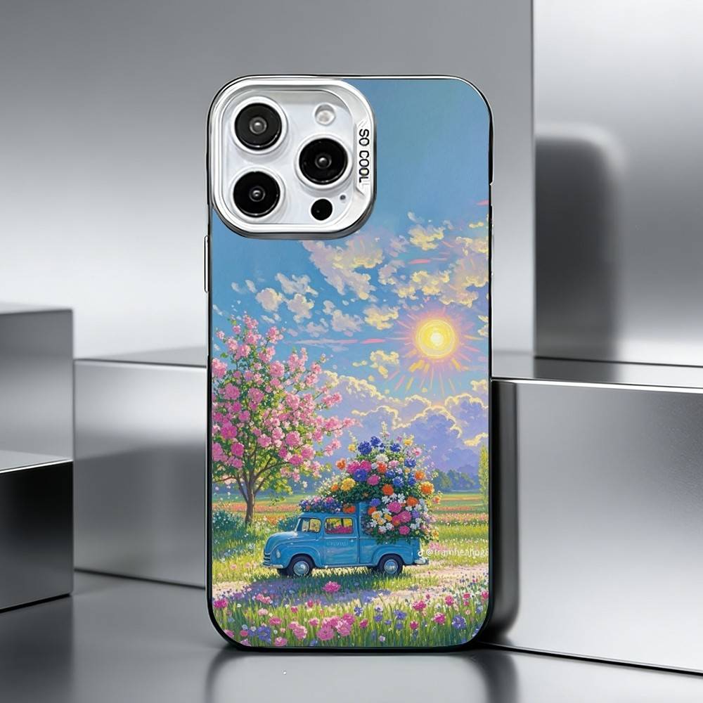 

C-Cars and Distances Phone Case For iPhone 17,16,15,14,13,12,11 Plus,Pro Max,XS,Colored silver phone case iPhone16