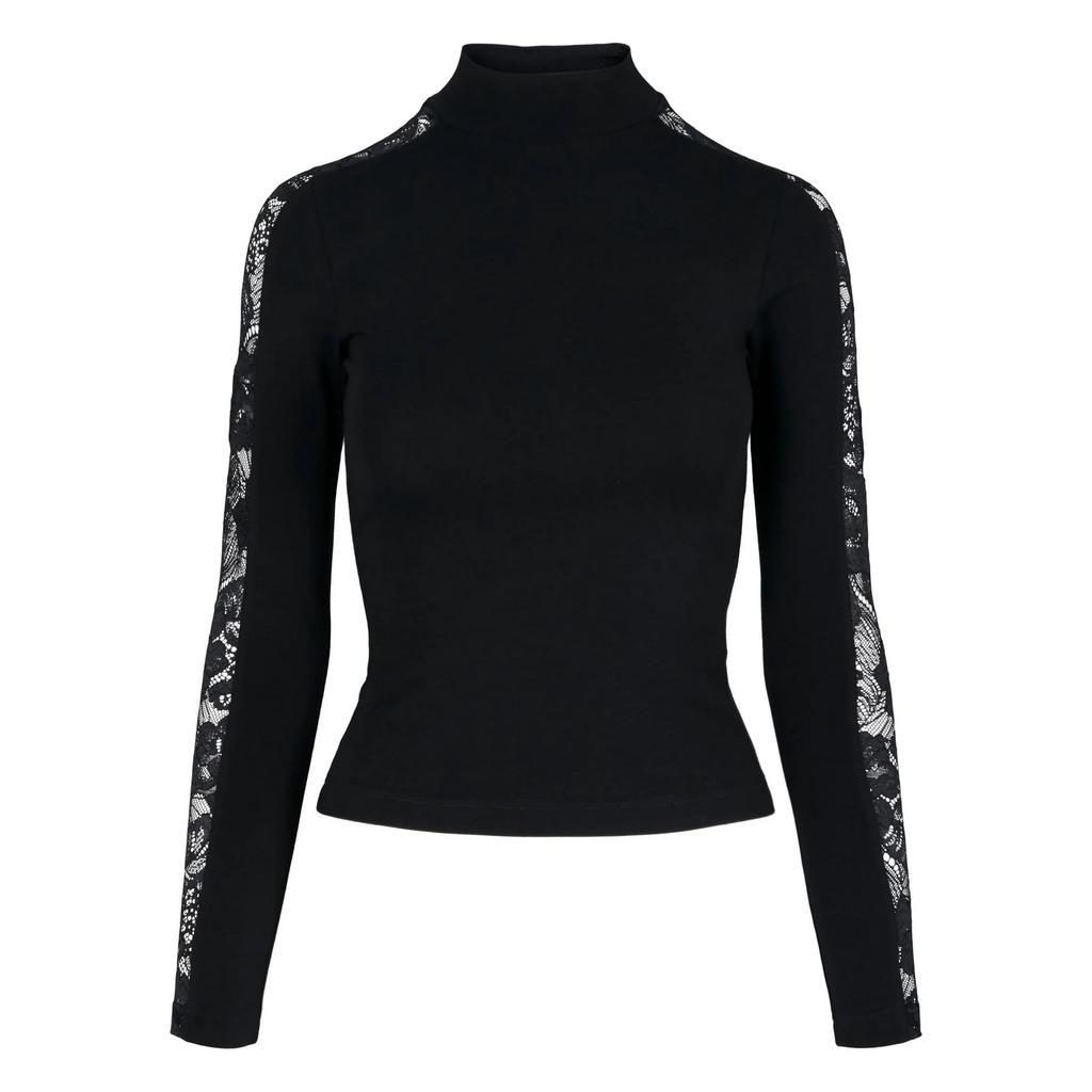 Urban Classics Womens/Ladies Lace Detail Long-Sleeved Top