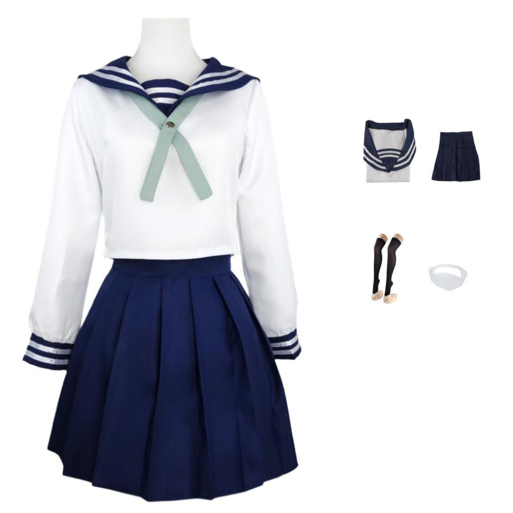 Amanai Riko Cosplay Costume Wig Anime JJK Jk Sailor Uniform