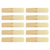 10Pcs Tenor Saxophone Reeds Set Bb Key Sax Replacement Parts Accessories Non Deform with Plastic Box 2.0 Hardness
