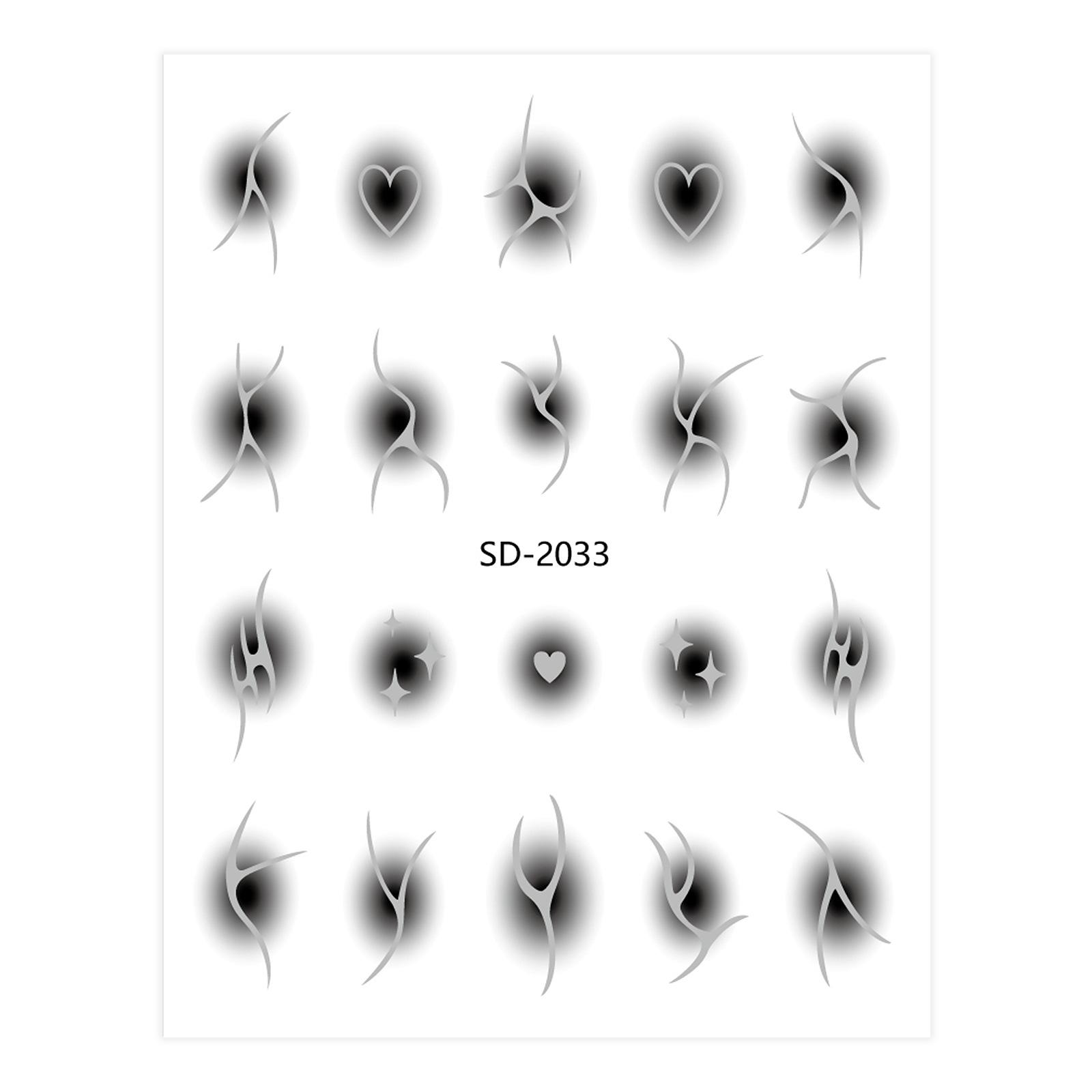 

1 лист румян постепенное изменение наклейки для дизайна ногтей горячее тиснение серебристое тиснение самоклеящиеся для самостоятельного украшения ногтей подвески
