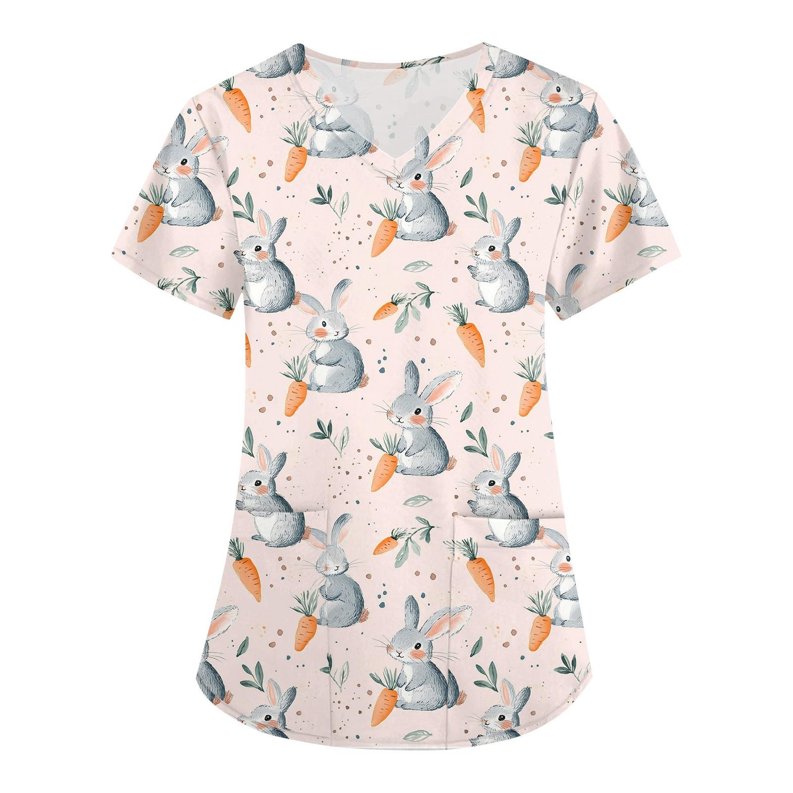 

Женская печатная униформа рабочая униформа с V-образным вырезом и карманами защитная униформа защитная униформа S