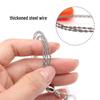 Stainless Steel Multi-Purpose Pocket Wire Saw for Outdoor Survival and Camping