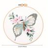 1 Stück Bezaubernde Schmetterlingsstickerei DIY Handgefertigtes Materialpaket (Inklusive Werkzeuge)