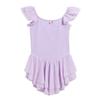 Short Sleeve Gymnastics Leotards Cotton Ballet Bodysuits Fashion Dancewear  Kids Girls