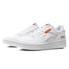 Li Ning NO.258 Rutschfest Abriebfest Niedrig geschnittene Skateboard-Schuhe Herren Weiß Orange AGCN357-1