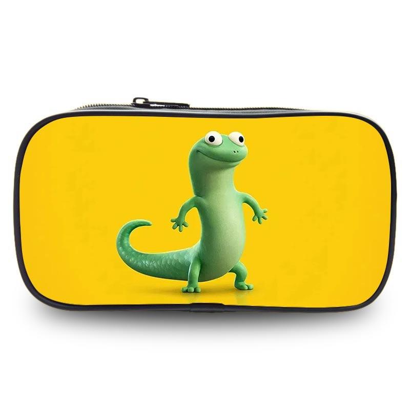Kids Pencil Case Elementary School Students - Cartoon Printed Oxford Fabric Stationery Bag Durable Cute Design