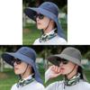 Mens Foldable Sun Hat With Large Brim For Fishing Hiking And Outdoor Activities