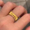 Retro Multi-Circle Brushed Wire Fashion Ring - Versatile, Exquisite, Light Luxury for Index Finger