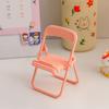 Mobile Phone Holder Cute Chair Small Chair Folding Mobile Phone Holder Push Creative Ornament Lazy Desktop Holder Portable