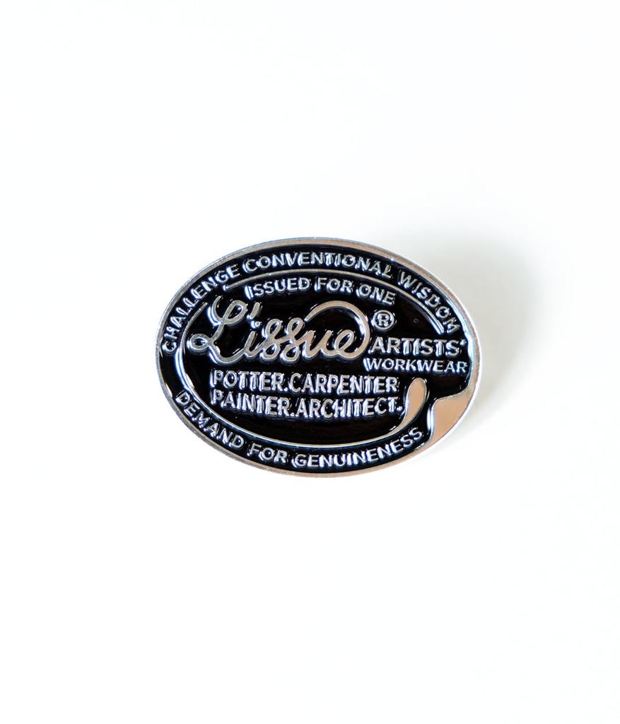 L'Issue Workwear Metal Brooch (Dark Navy/Silver)