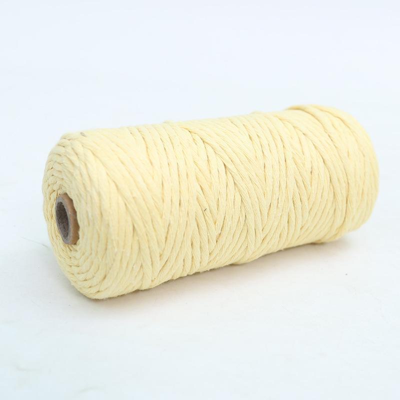 2 mm farbiges Baumwollfadenseil für selbstgemachte dekorative geflochtene Wandteppiche
