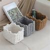 Natural Cotton Cord Container Handmade Storage Basket Ideal For Desk Bedroom And Living Room Storage Needs