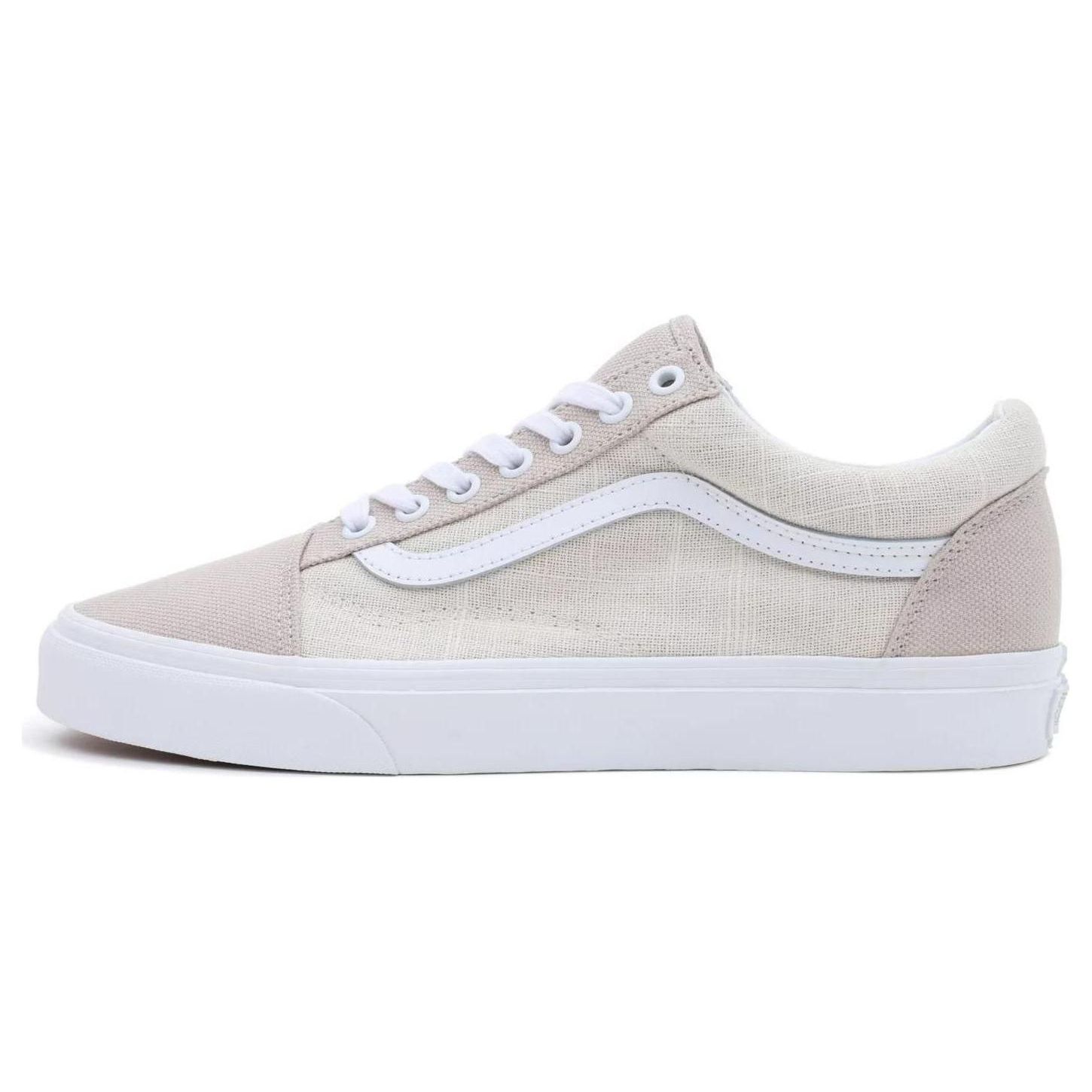 

Vans Old Skool Летние Льняные Повседневные Низкие Кеды для Скейтборда Унисекс серый/белый VN0007NTNTR 36.5