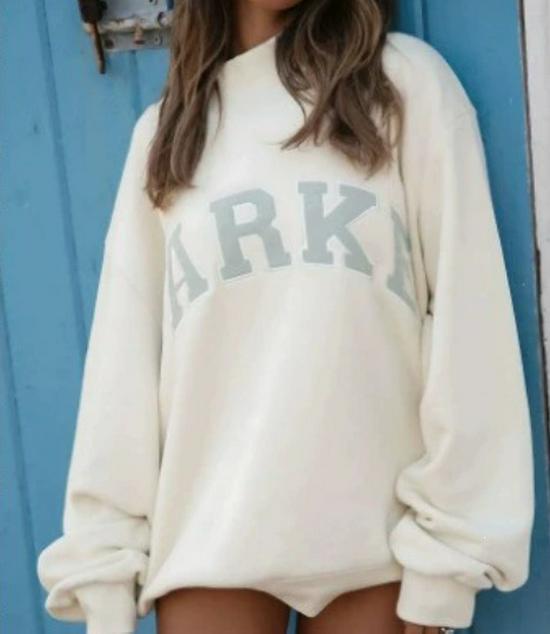 Embroidered Women's Half-High Collar Loose Pullover Sweatshirt, Long-Sleeved Winter Top