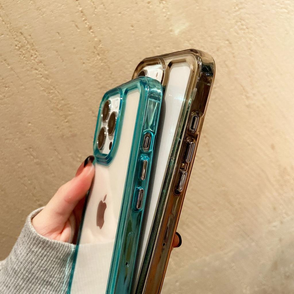 Full Clear Acrylic Shockproof Phone Case For Iphone 14 12 11 13 Pro Max Mini Xr X Xs 7 8 Plus Cover
