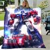 1pc Blanket Bumblebee and Optimus Prime Print Design, Lightweight Blanket for Sofa, Bed- Soft &Warm, Gift for All Seasons like Christmas, Halloween