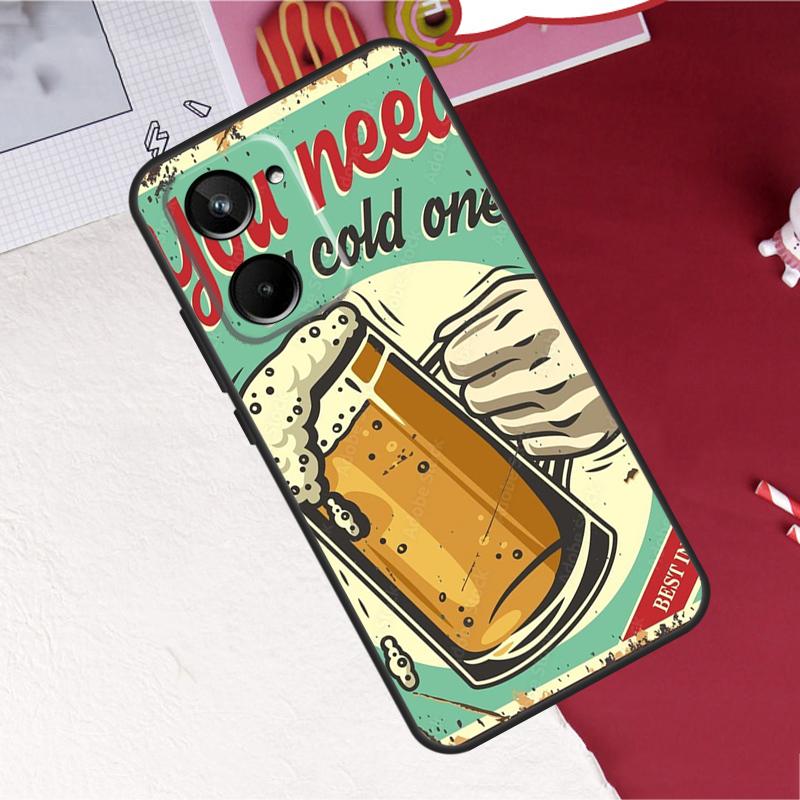 

Time Drink Cold Beer For Realme 10 11 12 13 14 Pro Plus GT6 GT7 15 Pro C61 C67 C63 C71 C55 C51 C65 C53 C75 Case Realme C67 4G