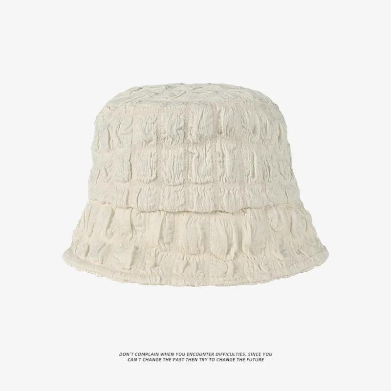 Bucket Hat Women s Versatile Autumn and Summer Sunshade Basin Hat Plain Face Bucket Hat Shows Small Face