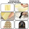 Window Cat Wooden Jigsaw Puzzle, Church Cat Art, Irregular Shaped Pieces, Adult Brain Teaser Stress Relief Game, Unique Wooden Puzzle Gift, DIY