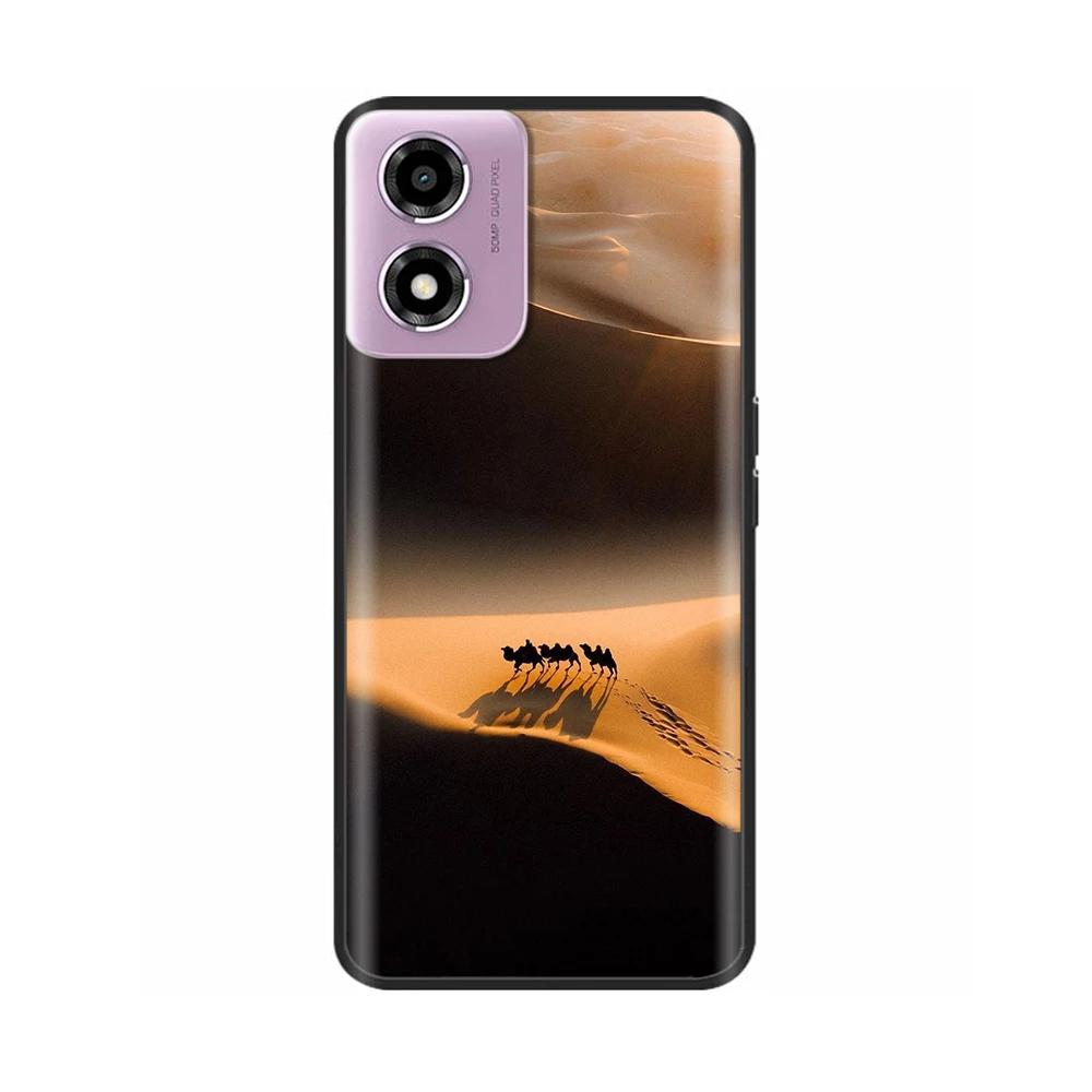 Phone Case For Motorola Moto E14 Case Soft TPU Painted Back Cover For Motorola E14 E 14 MotoE14 Full Protective Phone Shell Capa