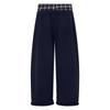 Women's Striped Relaxed-Fit Casual Joggers Elasticated Drawstring Unisex Wide-Leg Trousers Long-Length Sweatpants