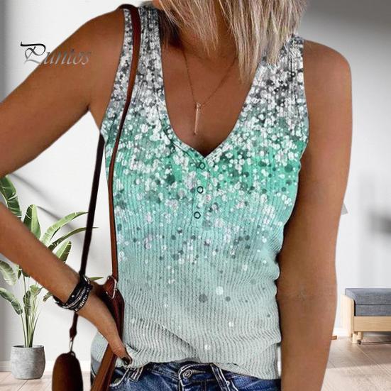 

Женский летний жилет с v-образным вырезом, без рукавов, с цветочным принтом, на бретелях, на пуговицах, с вырезом, облегающий повседневный камзол, уличная одежда S хаки