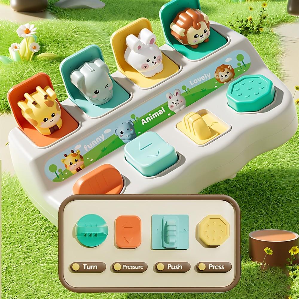 Montessori Interactive Pop-up Switch Box Learning Infant Toys  Children