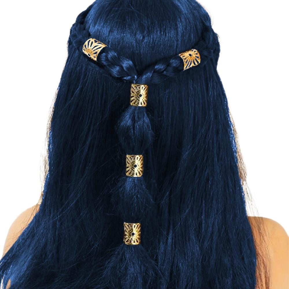 5pcs Hair Braiding Dreadlocks Beads Dread Locks Hair Braid Tubes Hollow Out Hair Ring  for Braids