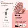 New Silicone Comb Applicator Shampoo Brush Head Massage Comb Hair Oil Dispenser Wide Tooth Scalp Massager For Hair