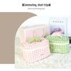 Soft Plaid Makeup Bag - Cute, Comfortable, Large Capacity Travel Toiletry Organizer