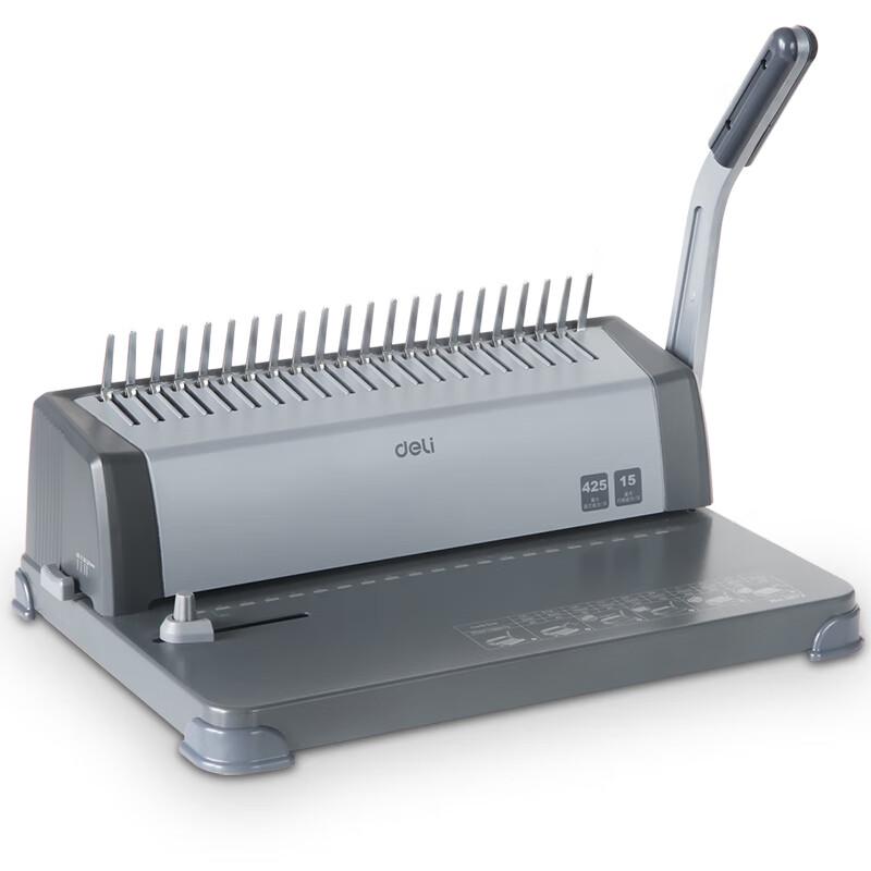 Deli 3872 Manual Comb Binding Machine CN plug (adapter included)