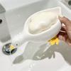 1 Stück Niedliche Enten Seifenschale Selbstentwässernde Kunststoffablage Badezimmer Aufbewahrungsregal Keine Wasseransammlung Perfekt für Dusche Waschbecken oder Badewanne