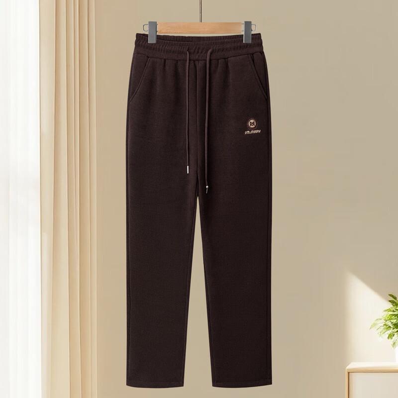 FENGXIAO Women's High-Waisted Plush-Lined Winter Casual Pants