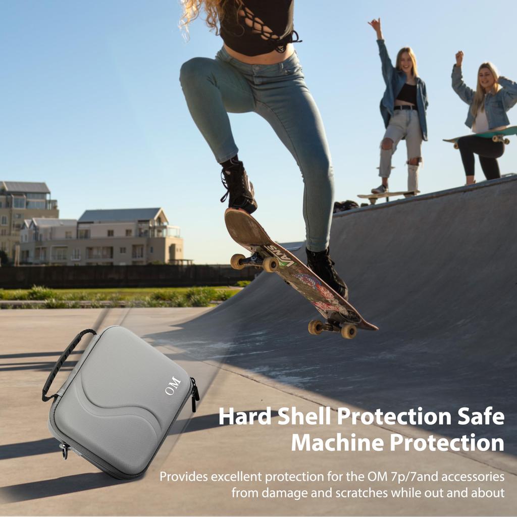 Osmo Mobile 7P Case,Portable PU Shoulder Bag for Dji OM 7 Pro/7 Gimbal Stabilizer Travel Case for DJI Osmo Mobile 7P Accessories