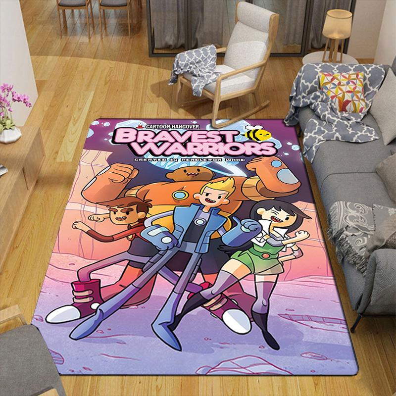 Brave Warrior-themed Pattern Design Rug Floor Mat for Living Room or Bedroom Soft and Comfortable Carpet a Gift for Birthday and Holiday.