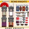 MOC Medieval Military Rome Knights Series Building Blocks Castle Soldier Figures Accessories Shield Bricks Christmas Toys Gifts