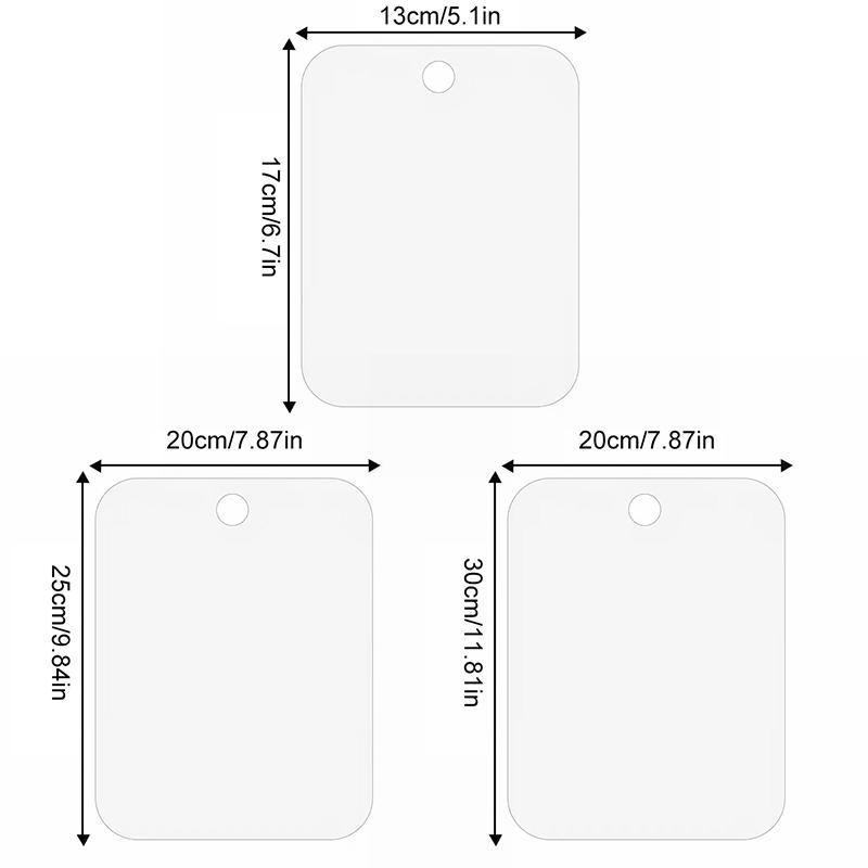 1Pc Acrylic Shatterproof Shaving Portable Bathroom Travel Shower Mirror Women Makeup Wall Hanging