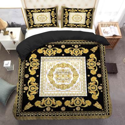 Geometric Pattern 3D Digital Printing Three-Piece Set To Map Custom Bedding Quilt Cover