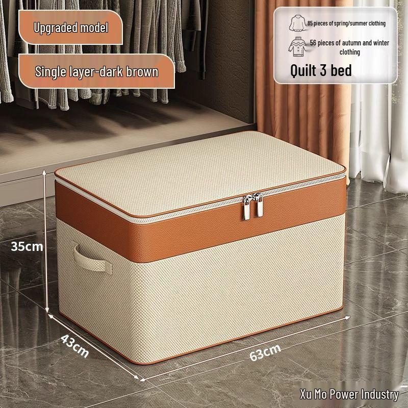 Foldable Waterproof Mold-Proof Large Wardrobe Storage Box for Dorms
