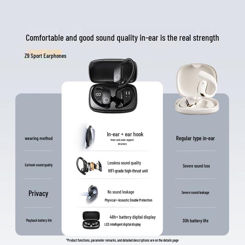 Sennar Z9 True Wireless Sport Ear-Hook Headphones