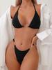 Bikini Sexy Triangolo Perla Costume da Bagno Spezzato