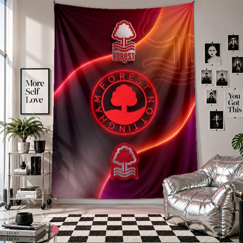 Nottingham Forest Football Wall Tapestry Home Decor Wall Hanging Cloth for Bedroom Living Room Background